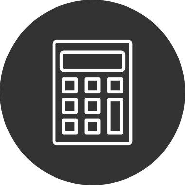 hesap makinesi simgesi vektör illüstrasyonu