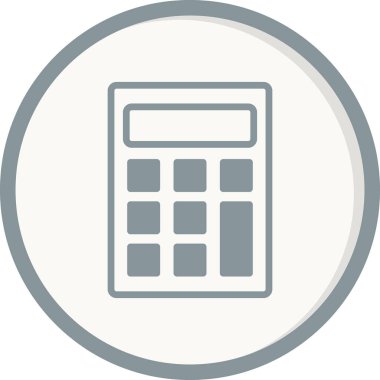 hesap makinesi simgesi vektör illüstrasyonu