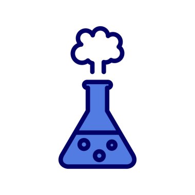 Kimyasal Reaksiyon. Web simgesi basit illüstrasyon