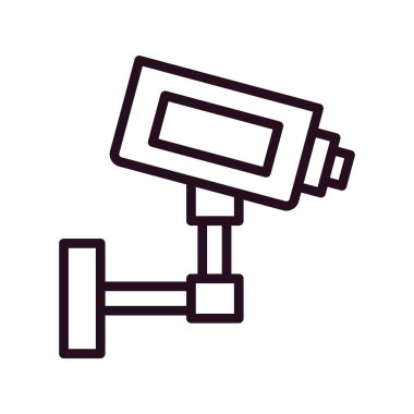 ccTV kamera simgesinin vektör illüstrasyonu