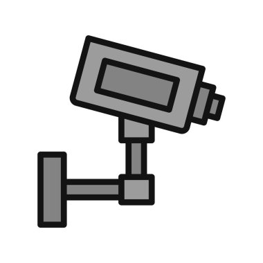 ccTV kamera simgesinin vektör illüstrasyonu