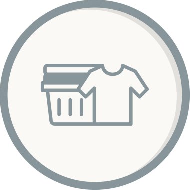 Temiz Kıyafetler simgesi, basit vektör illüstrasyonu