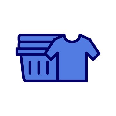 Temiz Kıyafetler simgesi, basit vektör illüstrasyonu