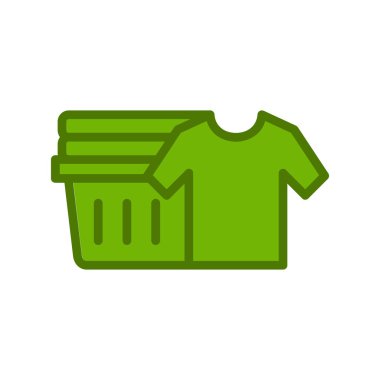 Temiz Kıyafetler simgesi, basit vektör illüstrasyonu
