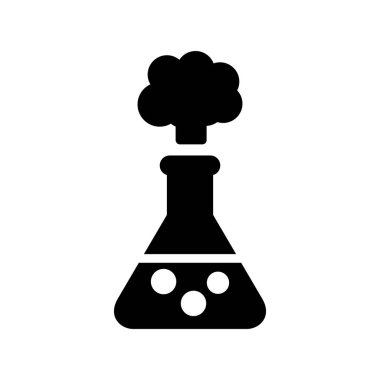 Kimyasal Reaksiyon. Web simgesi basit illüstrasyon