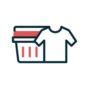 Temiz Kıyafetler simgesi, basit vektör illüstrasyonu