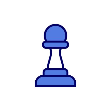 Satranç web simgesi vektör illüstrasyonu
