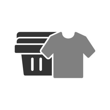 Temiz Kıyafetler simgesi, basit vektör illüstrasyonu