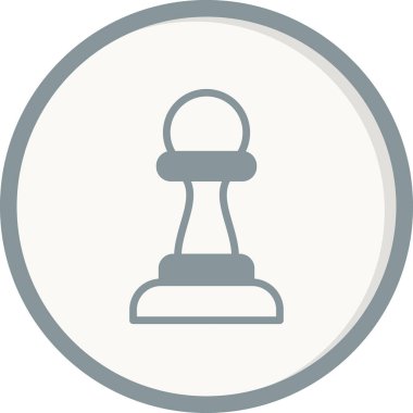 Satranç web simgesi vektör illüstrasyonu