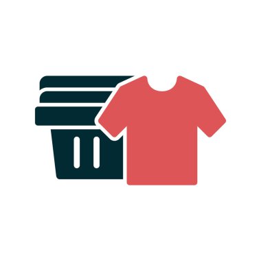 Temiz Kıyafetler simgesi, basit vektör illüstrasyonu