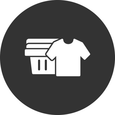 Temiz Kıyafetler simgesi, basit vektör illüstrasyonu