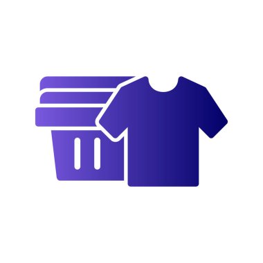 Temiz Kıyafetler simgesi, basit vektör illüstrasyonu