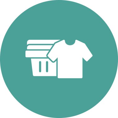 Temiz Kıyafetler simgesi, basit vektör illüstrasyonu