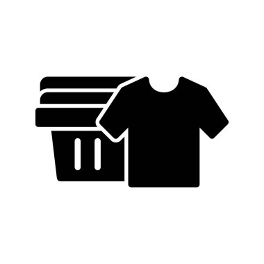 Temiz Kıyafetler simgesi, basit vektör illüstrasyonu