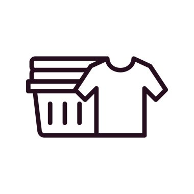 Temiz Kıyafetler simgesi, basit vektör illüstrasyonu