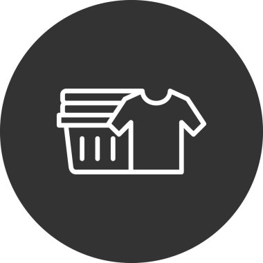 Temiz Kıyafetler simgesi, basit vektör illüstrasyonu