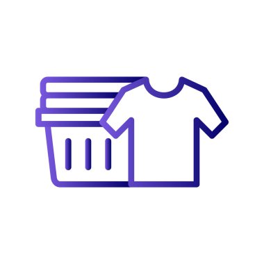 Temiz Kıyafetler simgesi, basit vektör illüstrasyonu