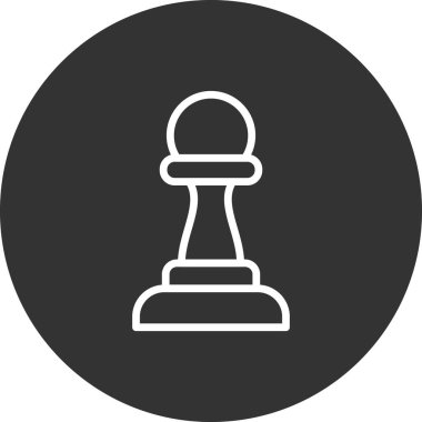 chess icon vector isolated on white background for your web and mobile app design, game logo concept 
