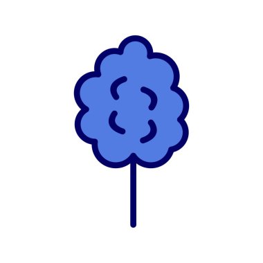 Bir ağaç simgesinin vektör illüstrasyonu 