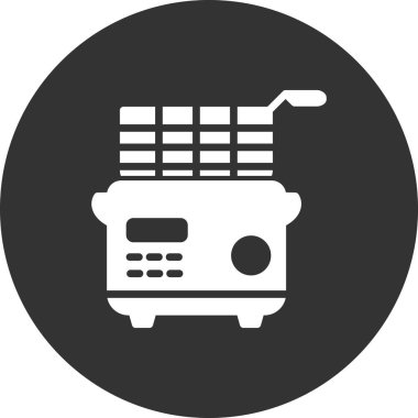 Deep Fryer icon. outline vector illustration.