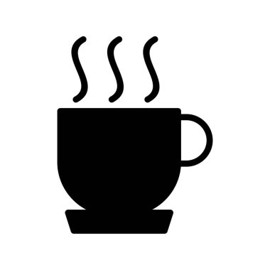 Kahve fincanı ikonu. vektör illüstrasyonu