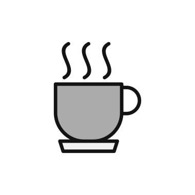 Kahve fincanı ikonu. vektör illüstrasyonu