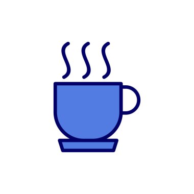 Kahve fincanı ikonu. vektör illüstrasyonu