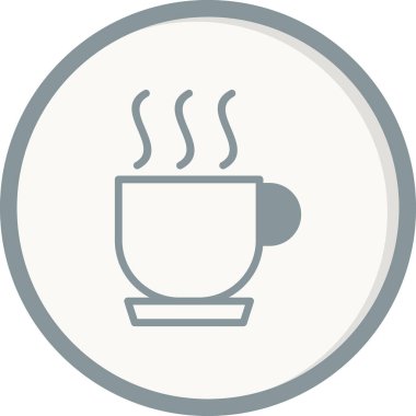 Kahve fincanı ikonu. vektör illüstrasyonu