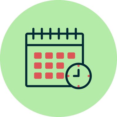 vektör Takvimi Simgesi illüstrasyonu