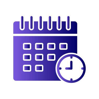 Takvim simgesi vektör illüstrasyonu