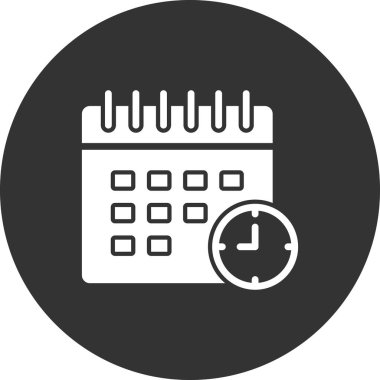 vektör Takvimi Simgesi illüstrasyonu