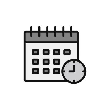 Takvim simgesi vektör illüstrasyonu