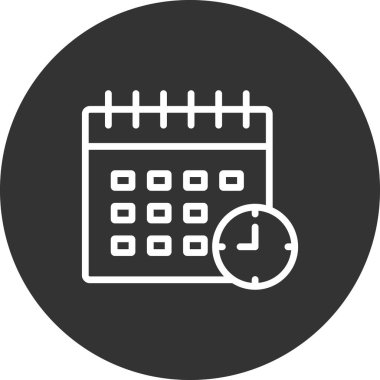 vektör Takvimi Simgesi illüstrasyonu