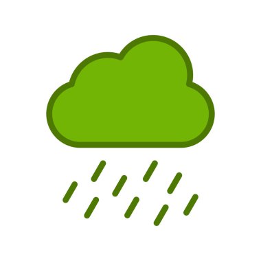 bulut hava ikonu vektör çizimi tasarımı