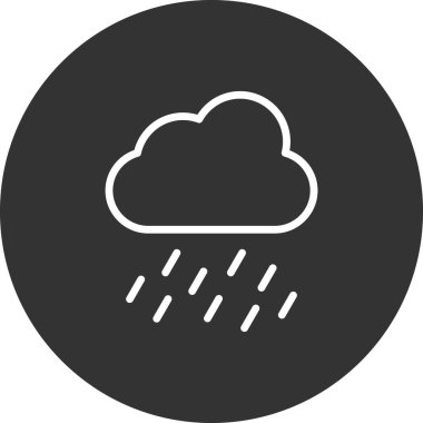 Hava durumu. Web simgesi basit tasarım