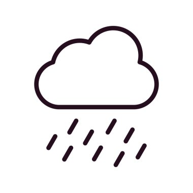 bulut hava illüstrasyon sembol simge vektör