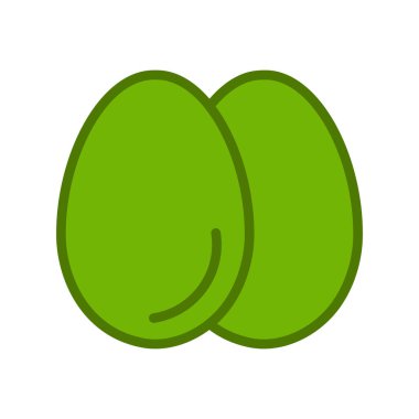 Yumurtalar. Web simgesi basit illüstrasyon