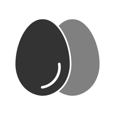 Yumurtalar. Web simgesi basit illüstrasyon