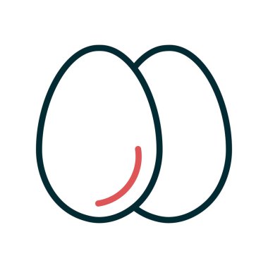 Yumurtalar. Web simgesi basit illüstrasyon