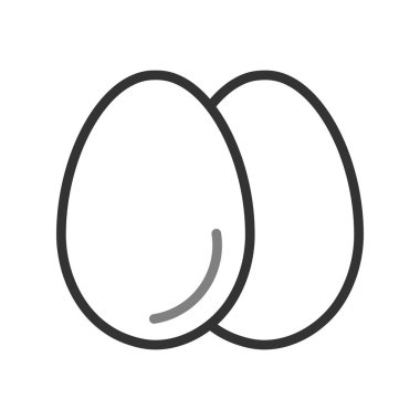 Yumurtalar. Web simgesi basit illüstrasyon