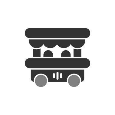 Gıda ambarı simgesinin vektör illüstrasyonu