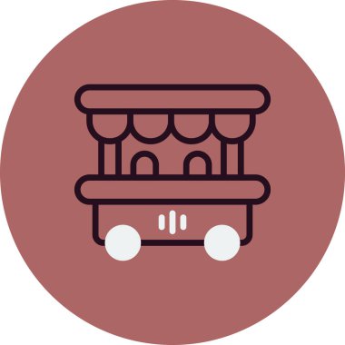 Gıda ambarı simgesinin vektör illüstrasyonu