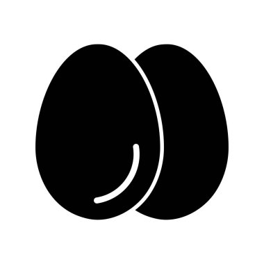 Yumurtalar. Web simgesi basit illüstrasyon