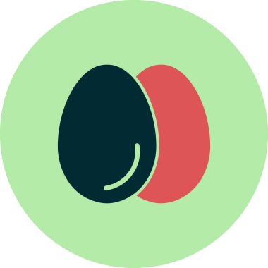 Yumurtalar. Web simgesi basit illüstrasyon
