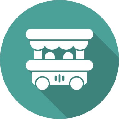 Gıda ambarı simgesinin vektör illüstrasyonu