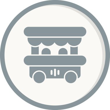 Gıda ambarı simgesinin vektör illüstrasyonu