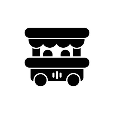 Gıda ambarı simgesinin vektör illüstrasyonu