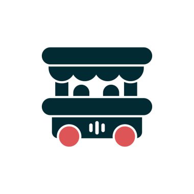 Gıda ambarı simgesinin vektör illüstrasyonu