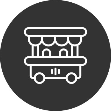 Gıda ambarı simgesinin vektör illüstrasyonu