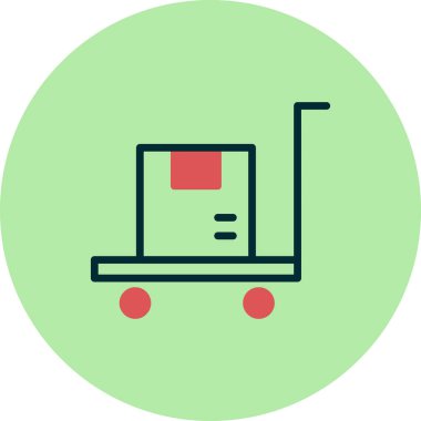 dağıtım vektörü renk simgesi